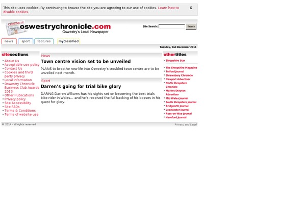 Site using Contactforms plugin