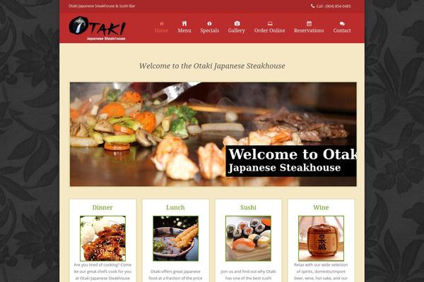 Sushi theme site design template sample