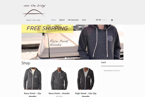 Storefront theme site design template sample