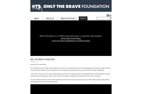 otbfoundation.org site used Otb