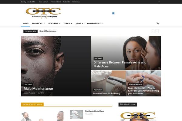 Newspaper theme site design template sample