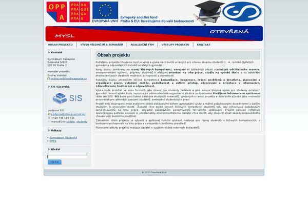 otevrenamysl.eu site used Sample2