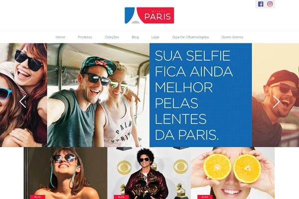 Paris theme site design template sample