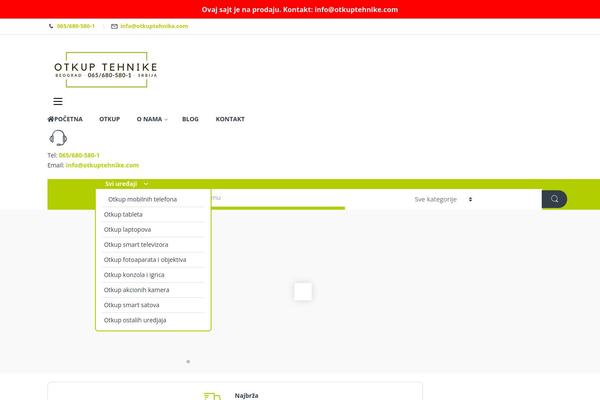 Electro theme site design template sample