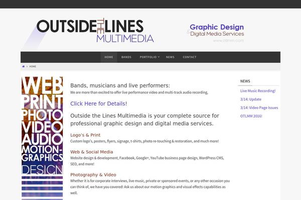 Nirvana theme site design template sample