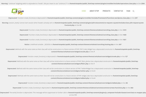 Site using Sitepress-multilingual-cms plugin