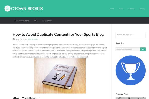 Centric Pro theme site design template sample
