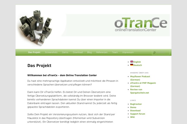otrance.de site used Otrance