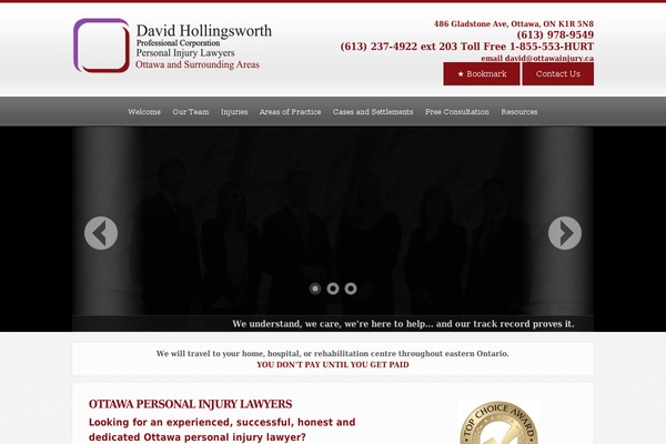 ottawainjury.ca site used Hollingsworth