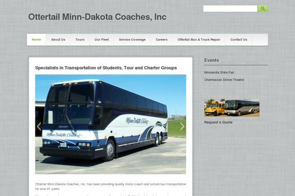 ottertailcoaches.com site used Gray Modern