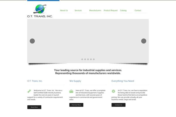 Industrial theme site design template sample