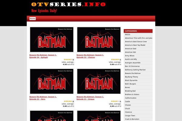 New theme site design template sample