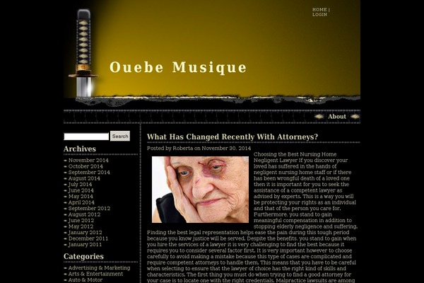 ouebemusique.org site used The Knife WP