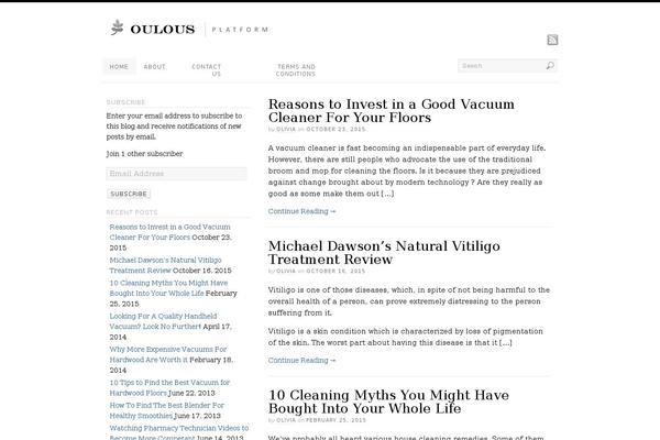 Platform theme site design template sample
