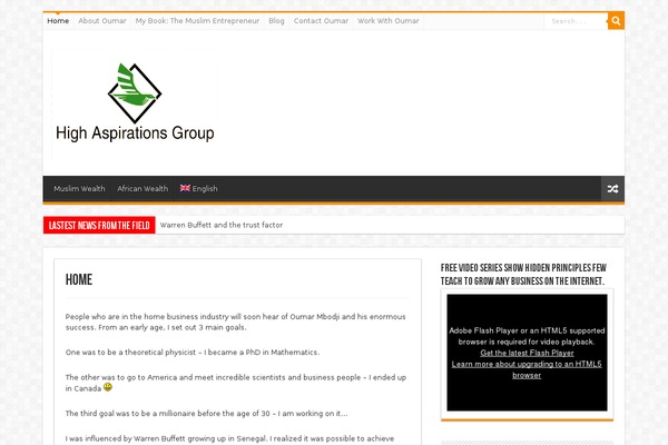 Sahifa theme site design template sample