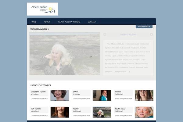 Listings theme site design template sample