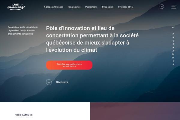 ouranos.ca site used Ouranos