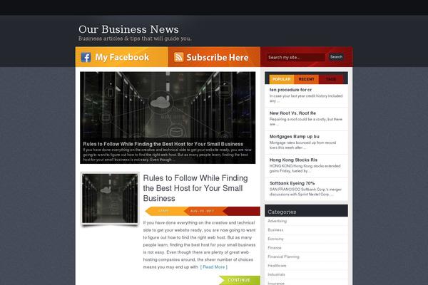 FreeNews theme site design template sample