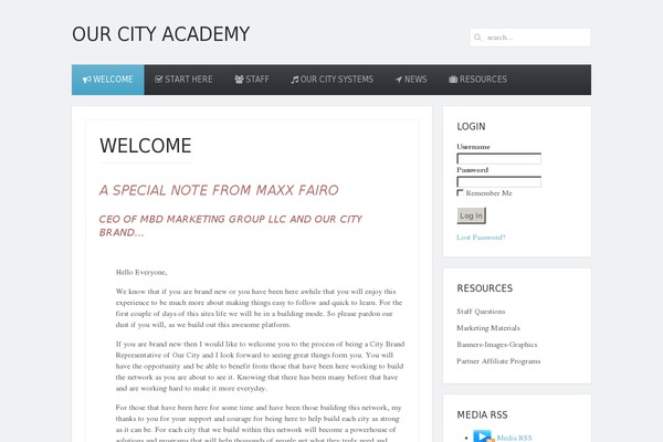 Avenue theme site design template sample