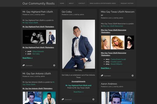 Visual theme site design template sample