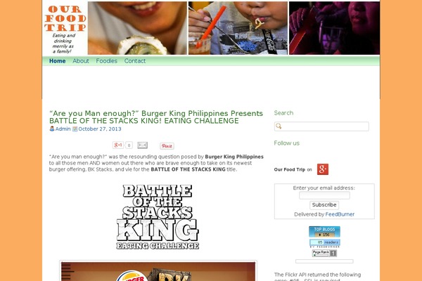 Happyfood theme site design template sample