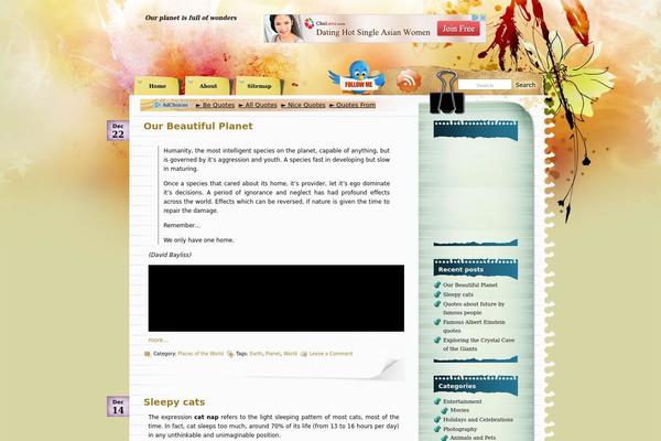 Watercolor theme site design template sample