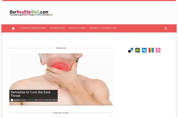 Mag theme site design template sample