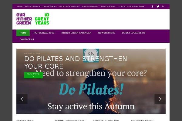 Presso Child theme site design template sample