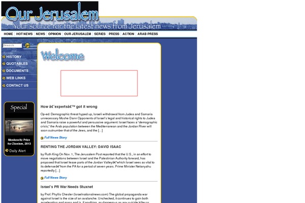ourjerusalem.com site used Oj