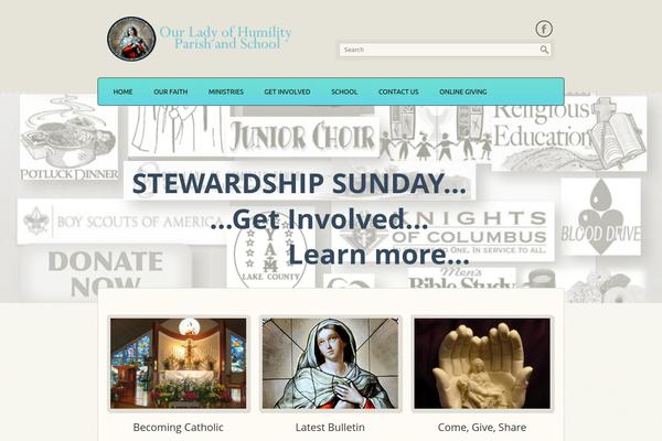 Blessing theme site design template sample