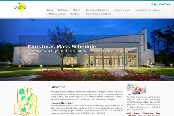 Site using Featured Pages Customizer plugin
