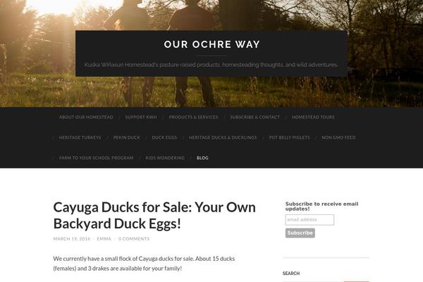 Hemingway theme site design template sample
