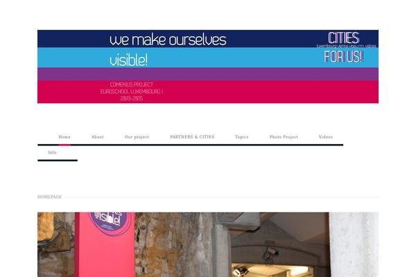Thoughts theme site design template sample