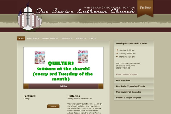 oursaviorcheyenne.org site used Conica