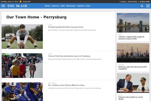 Flex Mag theme site design template sample