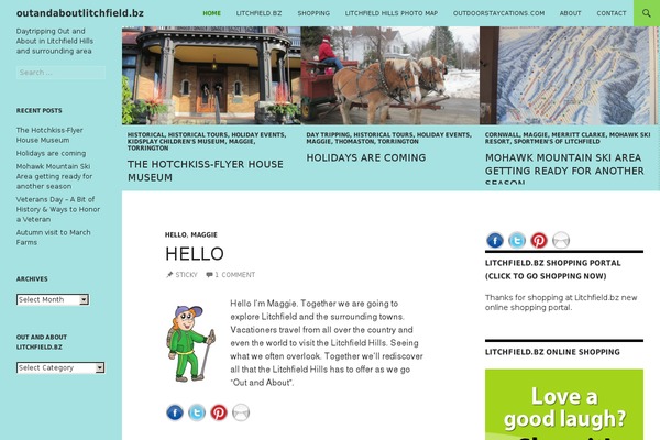 WordPress website example screenshot