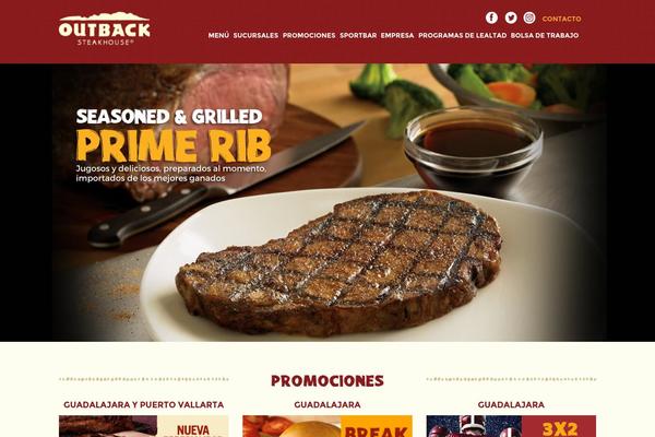 Outback theme websites examples
