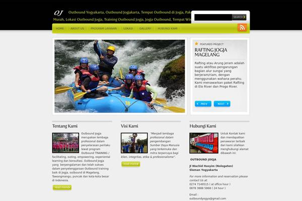 Webfolio theme site design template sample