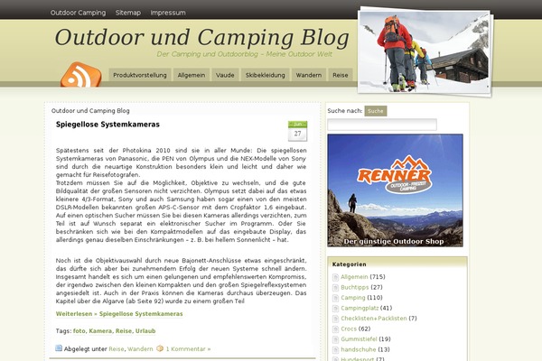 outdoor-camping-blog.de site used Amazing Grace
