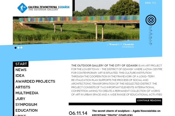 outdoorgallerygdansk.eu site used Galeria