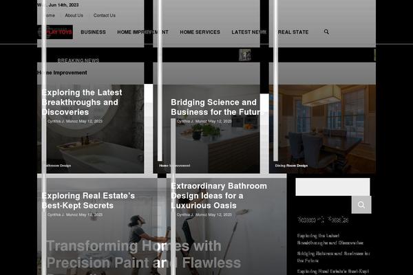 News Blog theme site design template sample