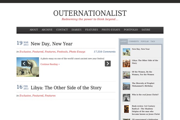 outernationalist.net site used Newsley