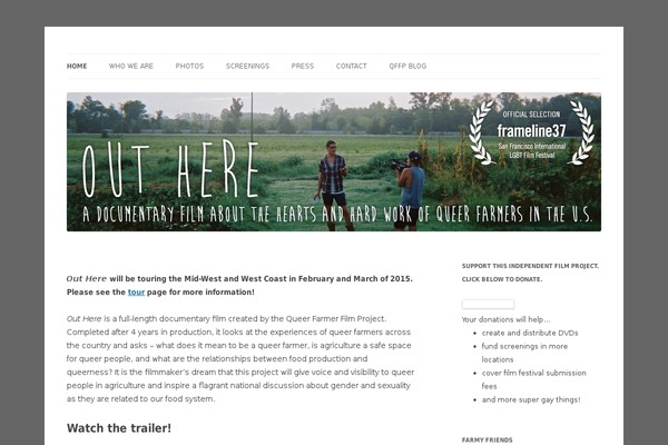 Twenty Twelve theme site design template sample