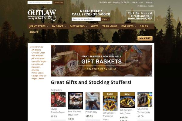 outlawjerkystore.com site used Outlawjerkystore