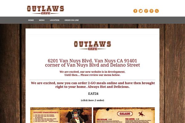Restaurateur theme site design template sample