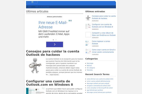 outlook-correo.info site used Wppractical