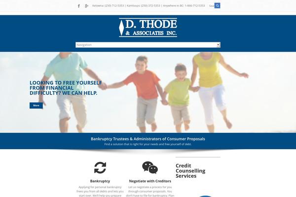 outofdebt.ca site used Arinafa-wp