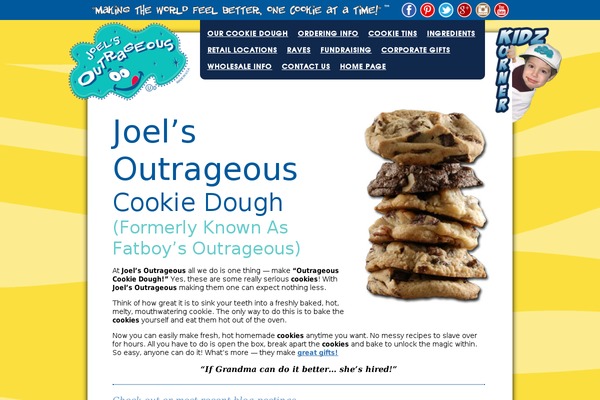 cookie-dough theme websites examples