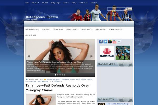 Footballsite theme site design template sample