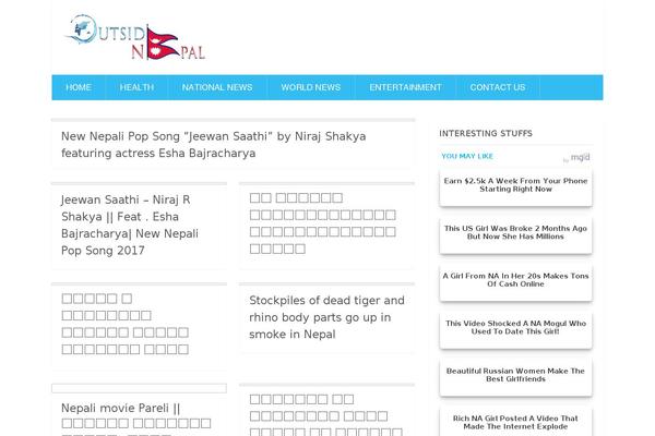 Newspaper theme site design template sample